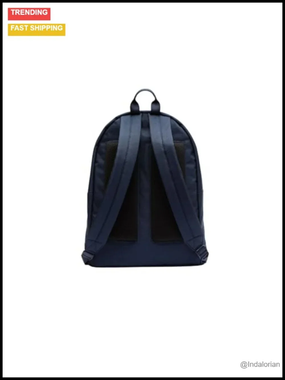 Monogram Logo Casual Daypack Backpack with Laptop Compartment